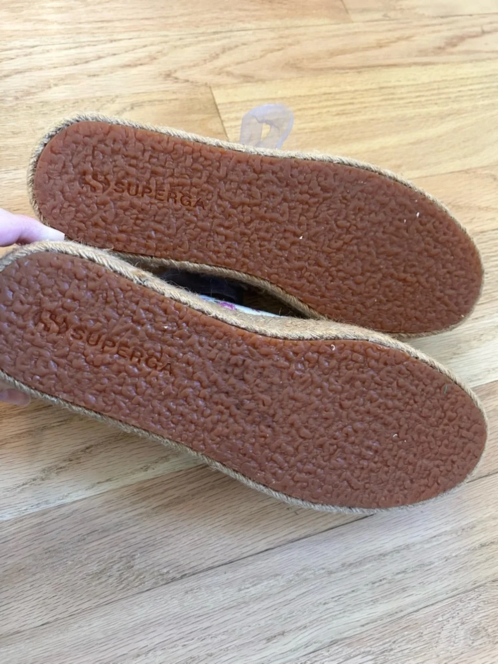 LOVESHACKFANCY x SUPERGA platform espadrille sneaker floral size 9.5